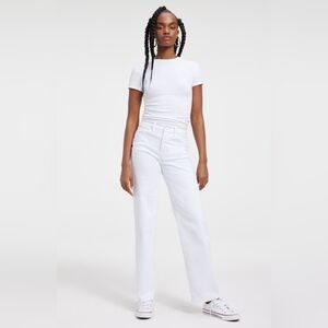 Good American 90s High Rise Wide Leg Jeans